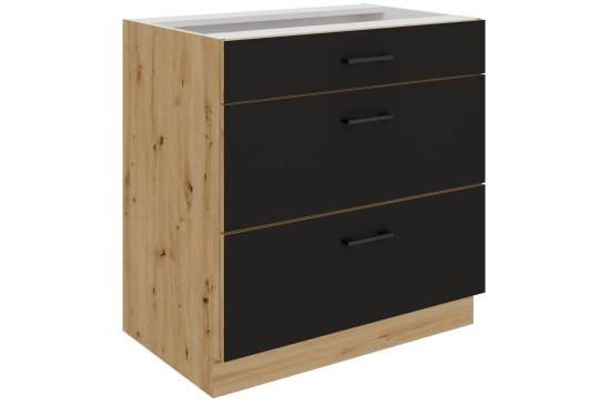 Szafka dolna 3 szuflady 80 D 3S PREMIUM BOX